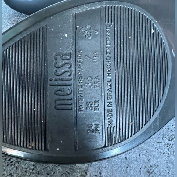 Melissa Black Flats with Bow - Picture 7 of 10